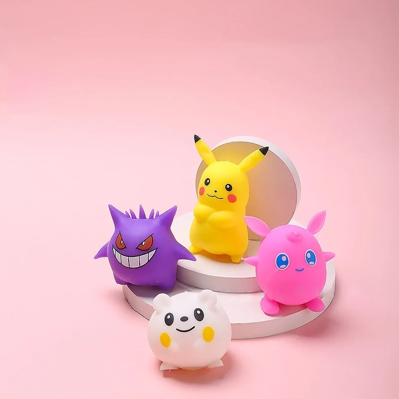 Soft Pikachu Gengar Jigglypuff Slow Rebound Stress Relief Toy Cute Kawaii Squeezing Doll Adult Stress Relief Gift - Image 2
