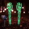 Solar Halloween Ghost Hand Skull LED String Lights Outdoor Waterproof Copper Wire Stake Lights for Yard Garden Path Spooky Decor