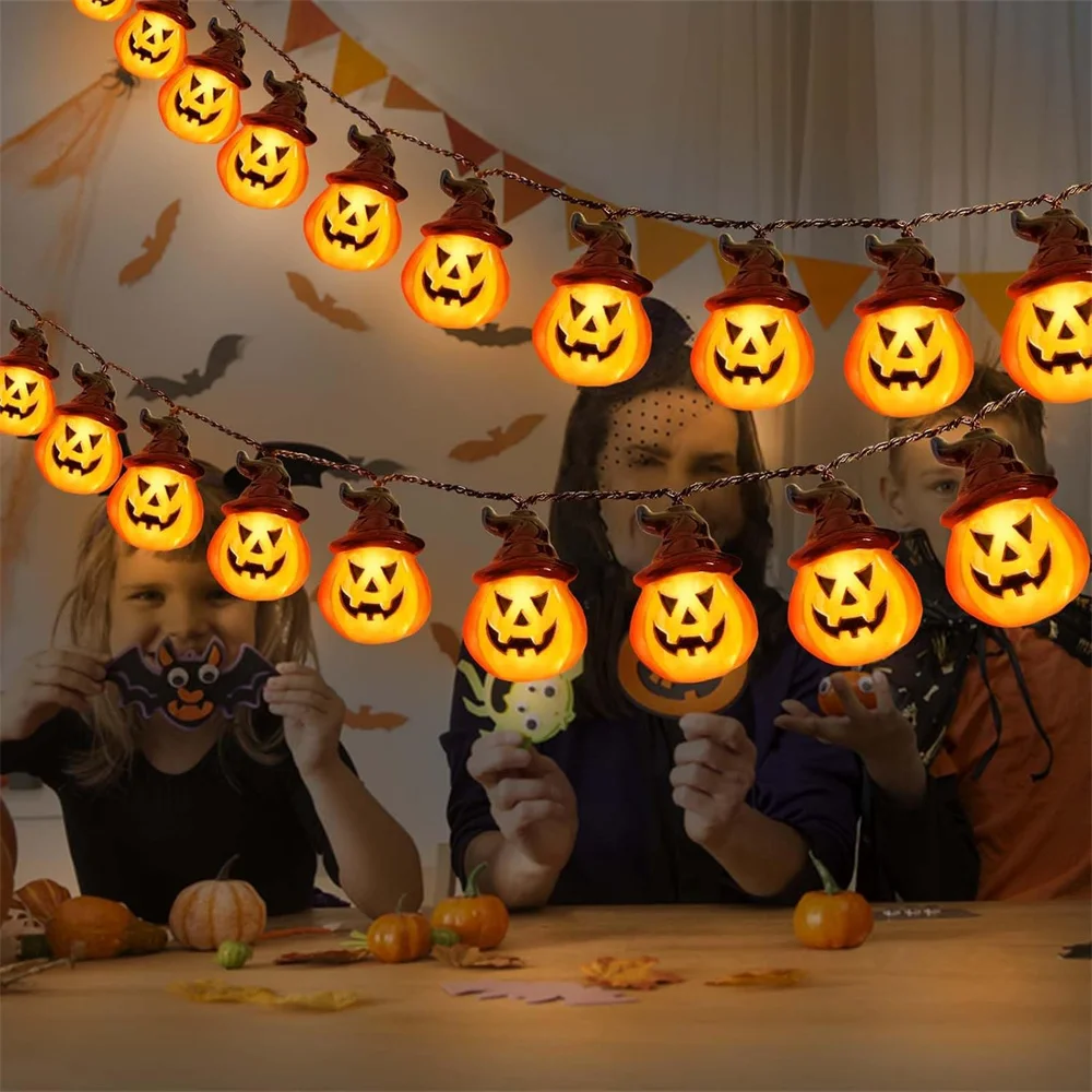 Solar Lights for Halloween Decorations Pumpkin Outdoor Spooky String Lights for Easter Garden Yard Decor - Image 4