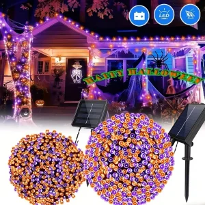 Solar Outdoor String Lights 50/100/200/300 LED Solar Waterproof Lights With 8 Lighting Mode Garland Lights For Tree Party Decor
