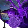 Solar String Light Fairy Garden Waterproof Outdoor Lamp 6V Garland For Halloween Christmas Xmas Holiday Party Home Decoration