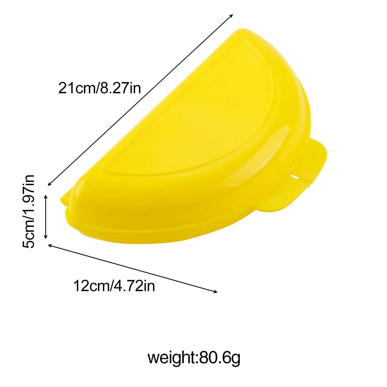 Spot Household Omelette Mold Plastic Microwave Oven Egg Steamer Semicircular Fried Meat Patty Omelette Egg Rice Box - Image 6