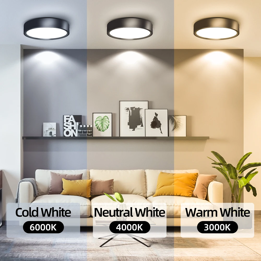 Spot Led Ceiling Light 220V Surface Mounted Downlight Led Indoor Lighting for Living Room Kitchen Ceiling Lamp LED Spotlight - Image 2