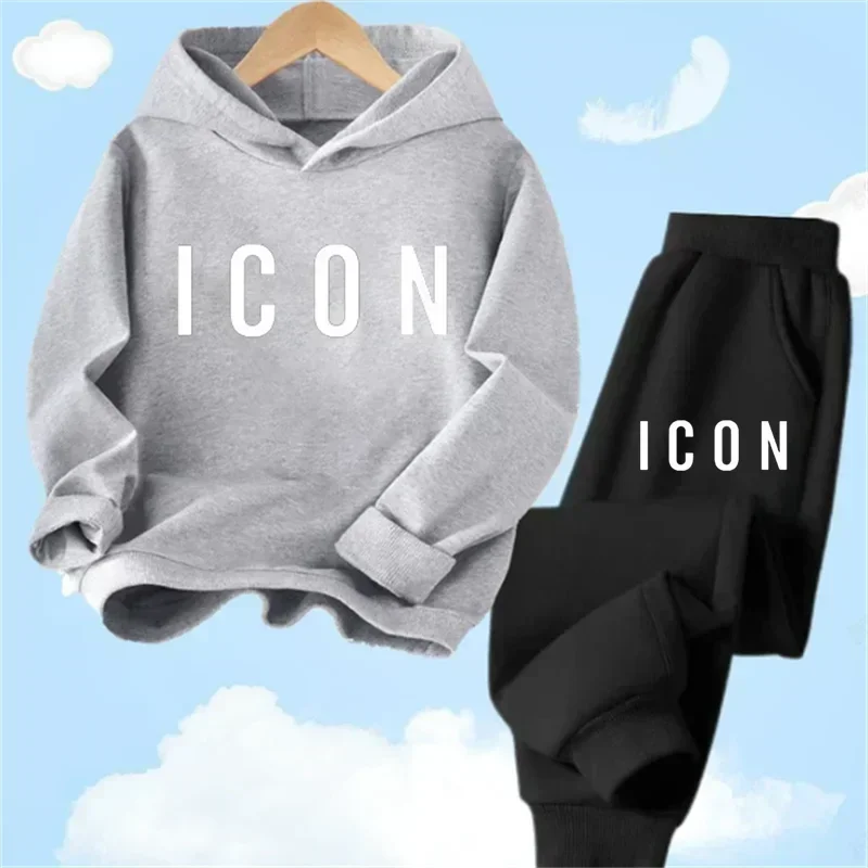 Spring Autumn New Fashion Kids Tracksuits 3-12 Years Boys and Girls Casual Sports Hoodie Tops+Pants 2PC Sets Children's Clothing - Image 6