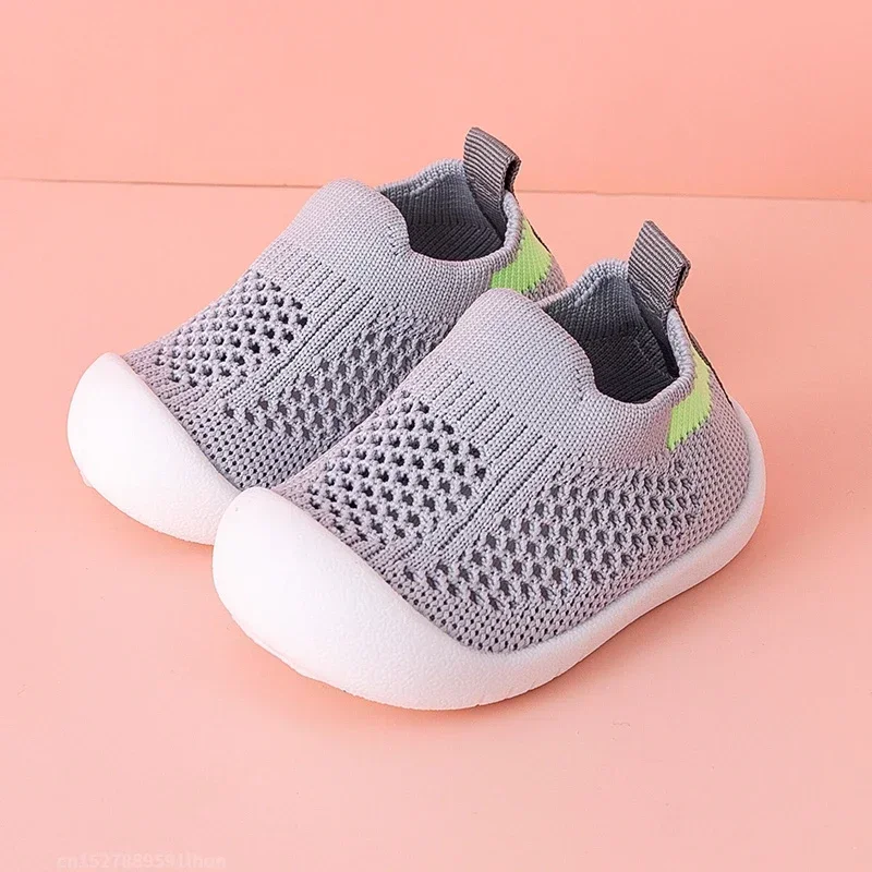 Spring Summer Toddler Shoes Breathable Knitted Kids Sneakers Boys Slip-on Tennis Shoes Girls Soft Non-slip School Casual Shoes - Image 6