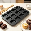 Square Brownie Pan with Dividers, Non Stick Carbon Steel Baking Tray for Individual Brownies, Cupcakes, Muffins