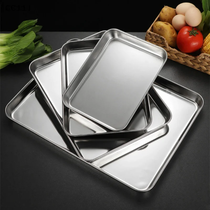 Stainless Steel Baking Tray With Removable Cooling Rack Set Non-stick BBQ Pan Tray Plate Oven Brownie Rack Cooking 〔CC11〕 - Image 6