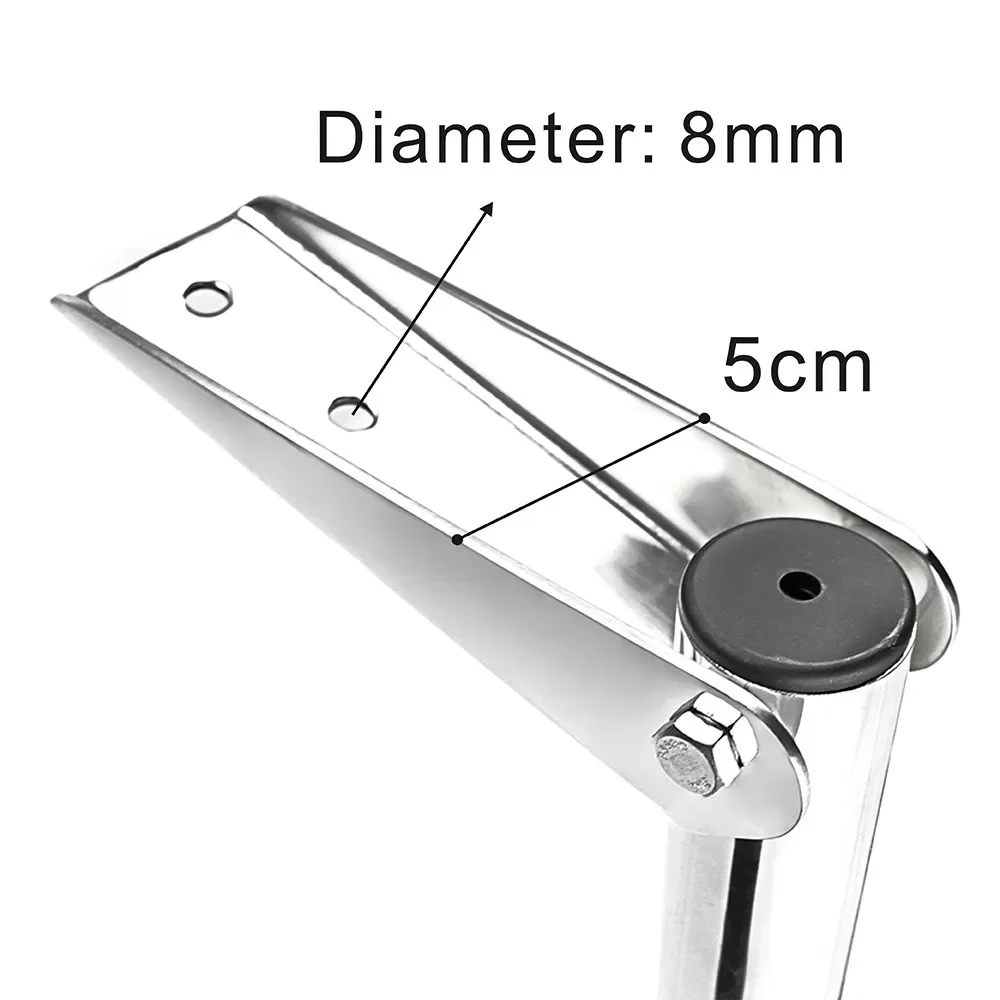 Stainless Steel Marine Ladder with Folding and Telescoping Features, Boat Accessories, 4 Step - Image 6