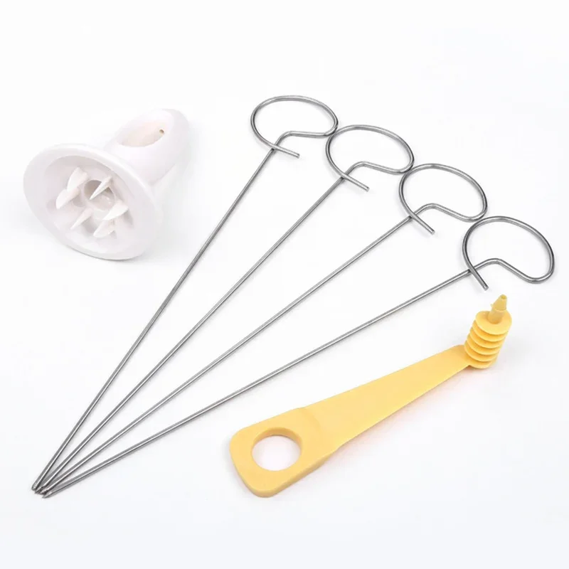Stainless Steel Rotate Potato Slicer Twisted Potato Slice Cutter Spiral Manual Creative Kitchen Gadgets Vegetables Spiral Knife - Image 6