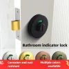 Stainless Steel Toilet Door Lock, Heavy-Duty Vacant/Occupied Indicator Bathroom Bolt