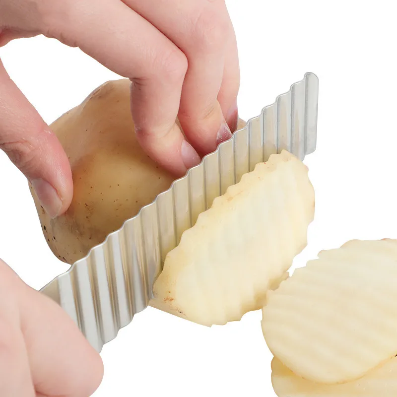 Stainless Steel Wavy French Fries Cutter Potato Slicer Vegetable Chopper Durable Kitchen Gadgets - Image 5