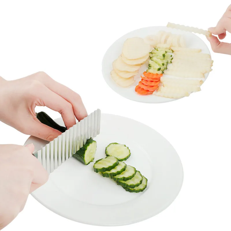 Stainless Steel Wavy French Fries Cutter Potato Slicer Vegetable Chopper Durable Kitchen Gadgets - Image 6