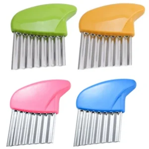 Stainless Steel Wavy Potato Slicer Corrugated Vegetable Fruit Cutter French Fry Wavy Knife Home Kitchen Cutting Gadget Tools