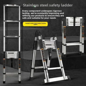 Stainless steel sub-multifunctional herringbone ladder staircase portable folding lift laddersturdy durablesturdy and durable