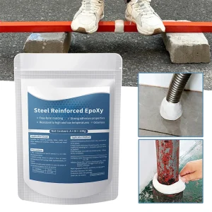Steel Reinforced Epoxys Puttys High Strength 2 Part Filler Fast Repair Clay Waterproof Heat Resistant Concrete Pipe Crack Repair