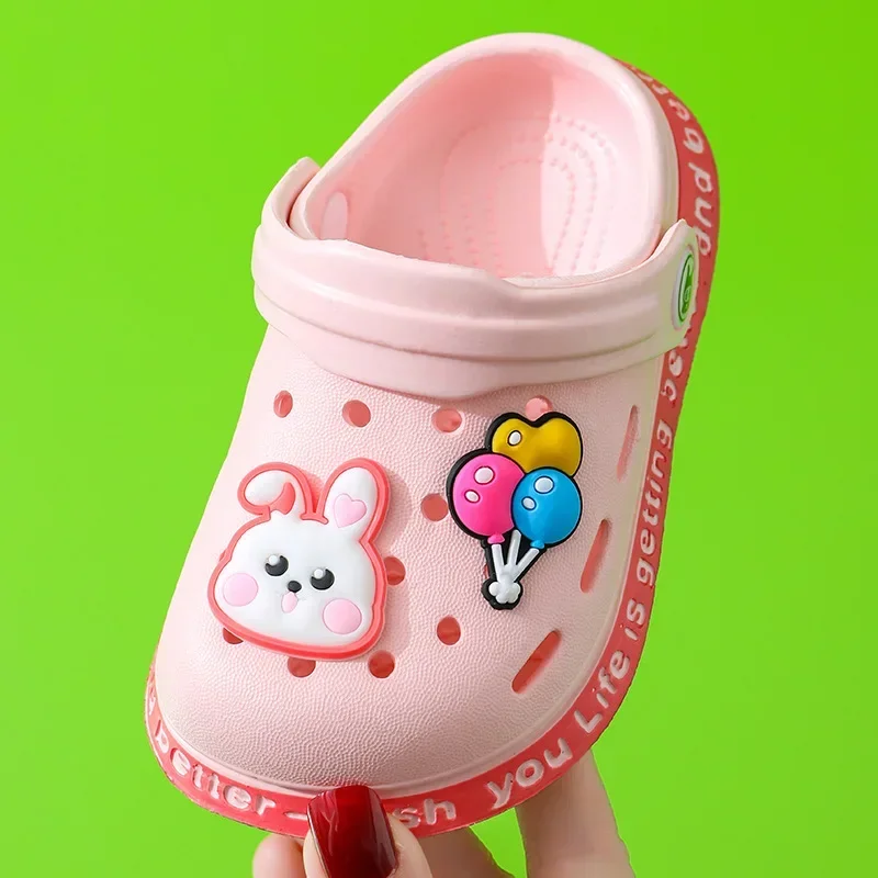 Summer Children Garden Slippers Shoes Boys&Girls Beach Sandal Kids Lightweight Breathable Cute Cartoon Slip Baby Slippers - Image 2