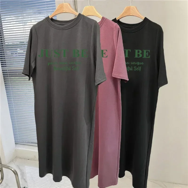 Summer Fashion European and American Style Printed Loose Dress for Women Casual Short-sleeved Home Maternity Dress - Image 6