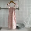 Summer Girls Floral Dress Sling Ruffles Bohemian Beach Princess Dresses for Girl Clothing Toddler Cozy Cotton Smocked Dresses