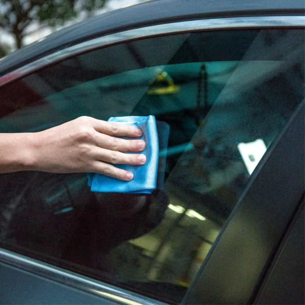 Super Microfiber Cloth Cleaning Towel For Glass Water Absorbable No Trace Washing Dishcloth Car Window Rag Kitchen Wipes Tools - Image 3