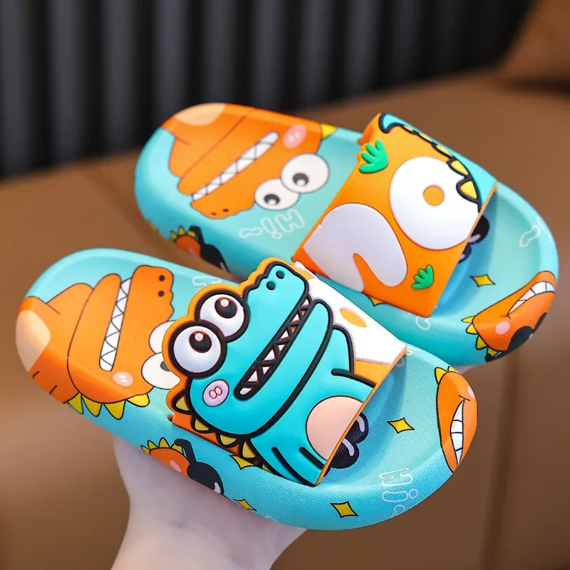 Surprise Dinosaur kid Slippers Boy Girl shoe Cute Cartoon Home Indoor Slippers kid shoe Fashion Casual Non-Slip Bathroom Shoe 슬리 - Image 2