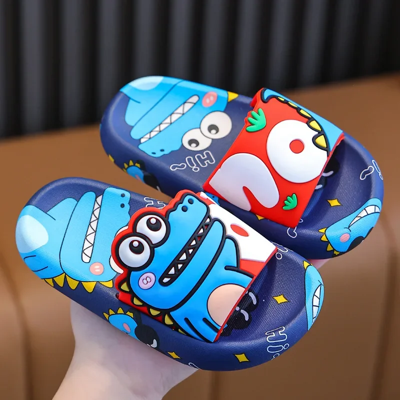 Surprise Dinosaur kid Slippers Boy Girl shoe Cute Cartoon Home Indoor Slippers kid shoe Fashion Casual Non-Slip Bathroom Shoe 슬리 - Image 3