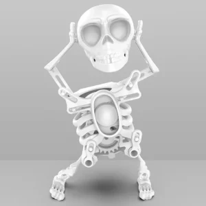 Swinging Skeleton Decor Moving Halloween Ornament Spooky Dancing Bone Figure for Home Office Party Trick Decoration Gift