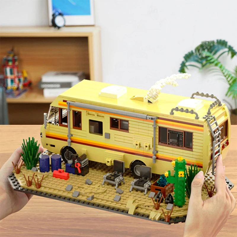 Technical Breaking Bad RV Adventure Camper Bus Car Model Building Blocks Fit Car Vehicle Assemble Bricks Toys For Avid Fans - Image 6
