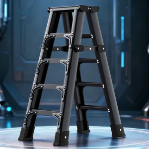 Thickened And Bold Herringbone Ladder Stacked Ladder Extra Thick Engineering Climbing Ladder Stool Ladder Manufacturer