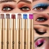 Three Color Matte Pearlescent Eye Shadow Stick Waterproof Durable Gloss Smoked Eye Makeup Eye Shadow Stick