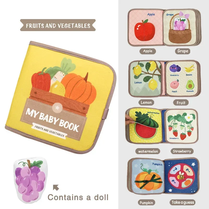 Toddlers Montessori Busy Book 3D Baby Story Cloth Activities Book Board Preschool Learning Education Travel Toys for Story Book - Image 6