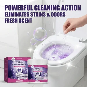 Toilet Bowl Cleaner Powder Stain Remover Bathroom Deodorizer Deep Cleaning Agent Protects Glaze Removes Urine Stains Easy 100g