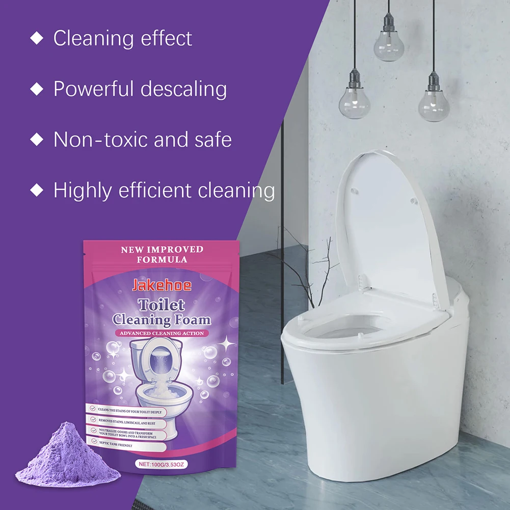 Toilet Cleaning Foam Self Activating Miracles Powder For Home Bathroom