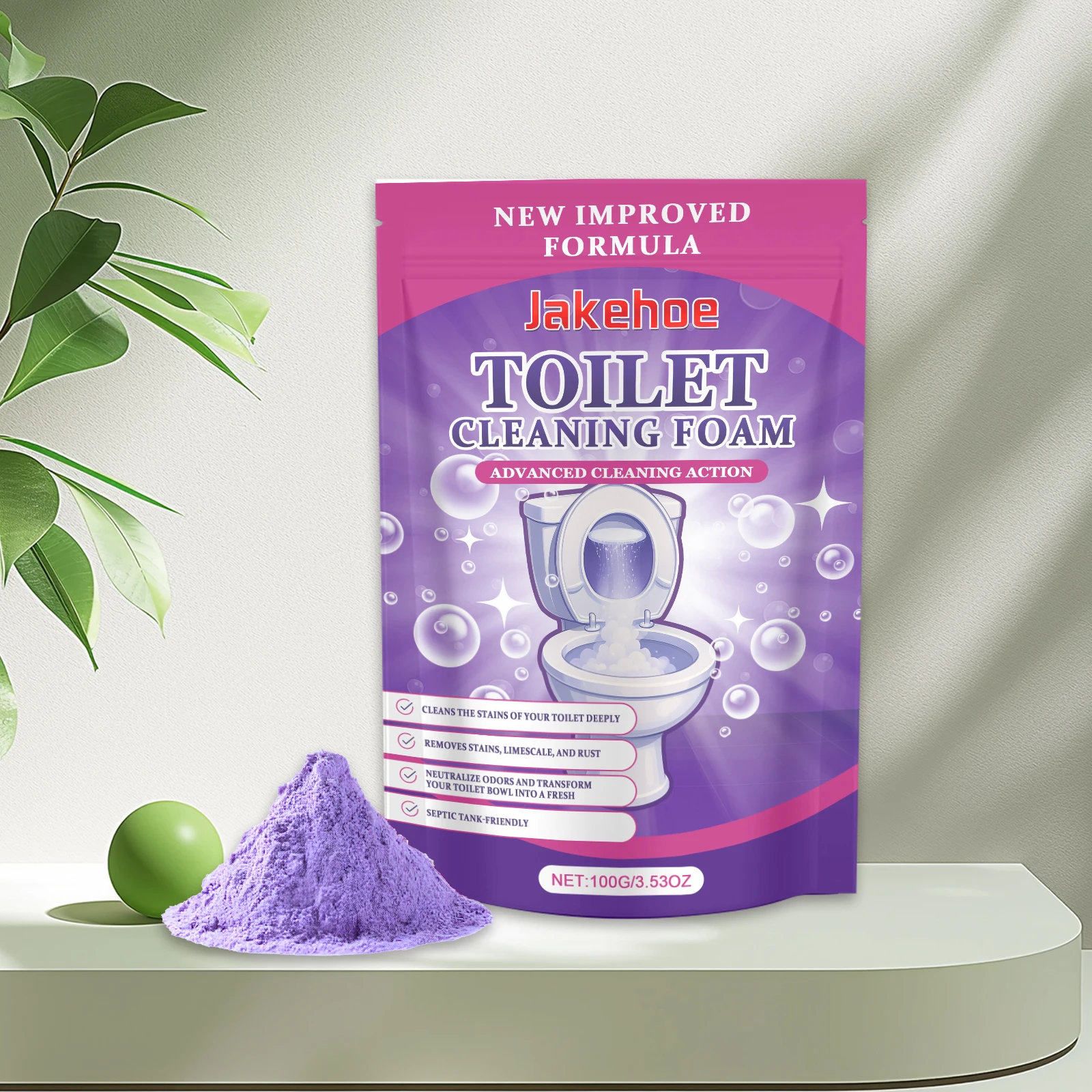 Toilet Descaling Powder Effectively Remove Stubborn Urinary Scale Eliminate Odor Long Lasting Freshness Household Toilet Cleaner - Image 5