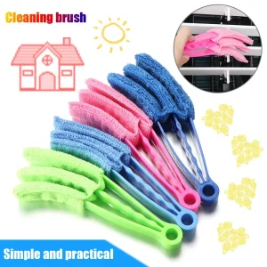 Tool Duster Microfiber Venetian Window Blind Household Removable Cleaner Brush Clip