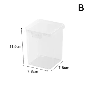 Transparent Beauty Egg Cosmetic Pads Box Bathroom Organizer Case Dust-proof Cotton Swab Storage Box Cosmetic Sponge Box