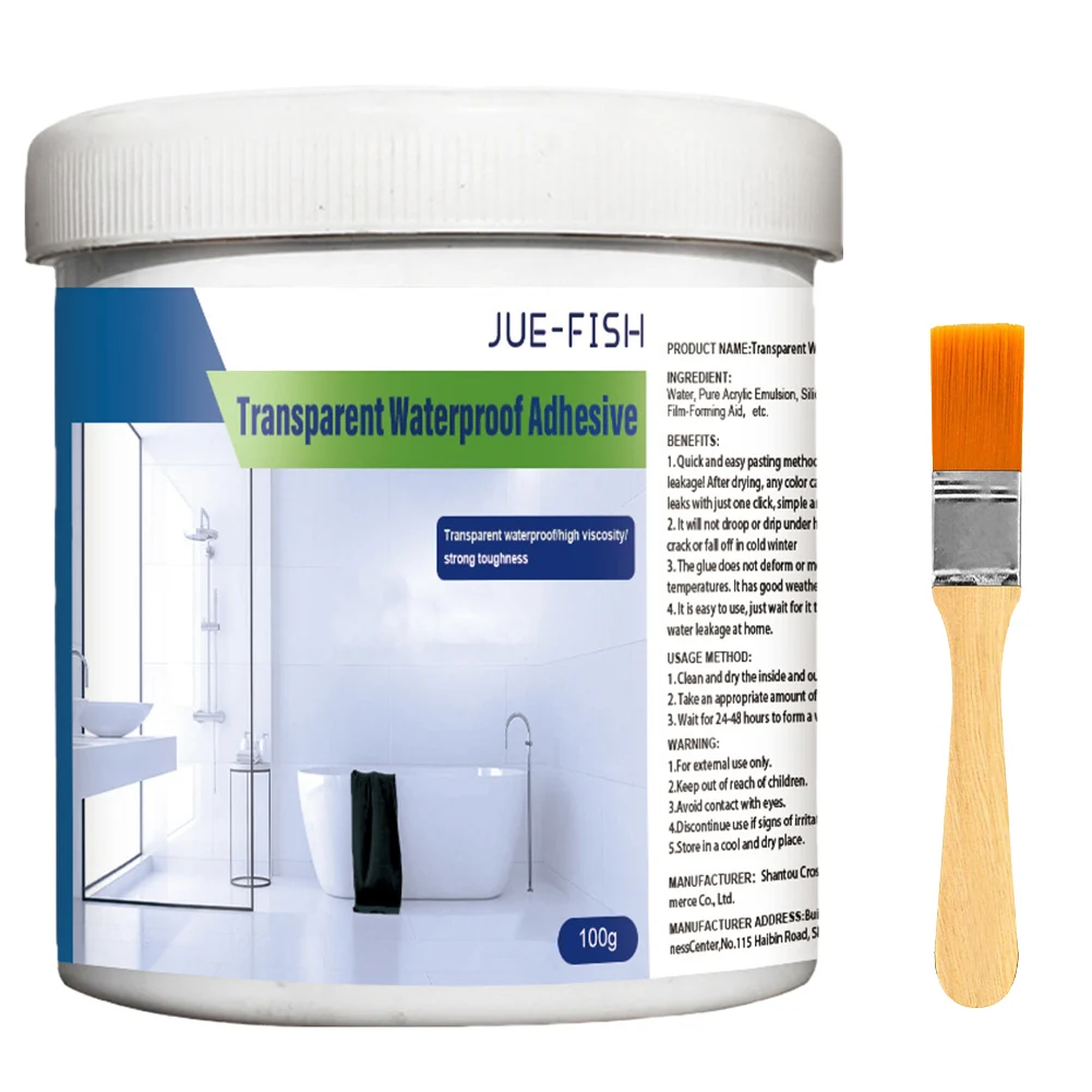 Transparent Waterproof Coating Strong Bonding Invisible Paste Sealant Glue with Brush Adhesive Repairing Leak Agent Repair Tool - Image 3