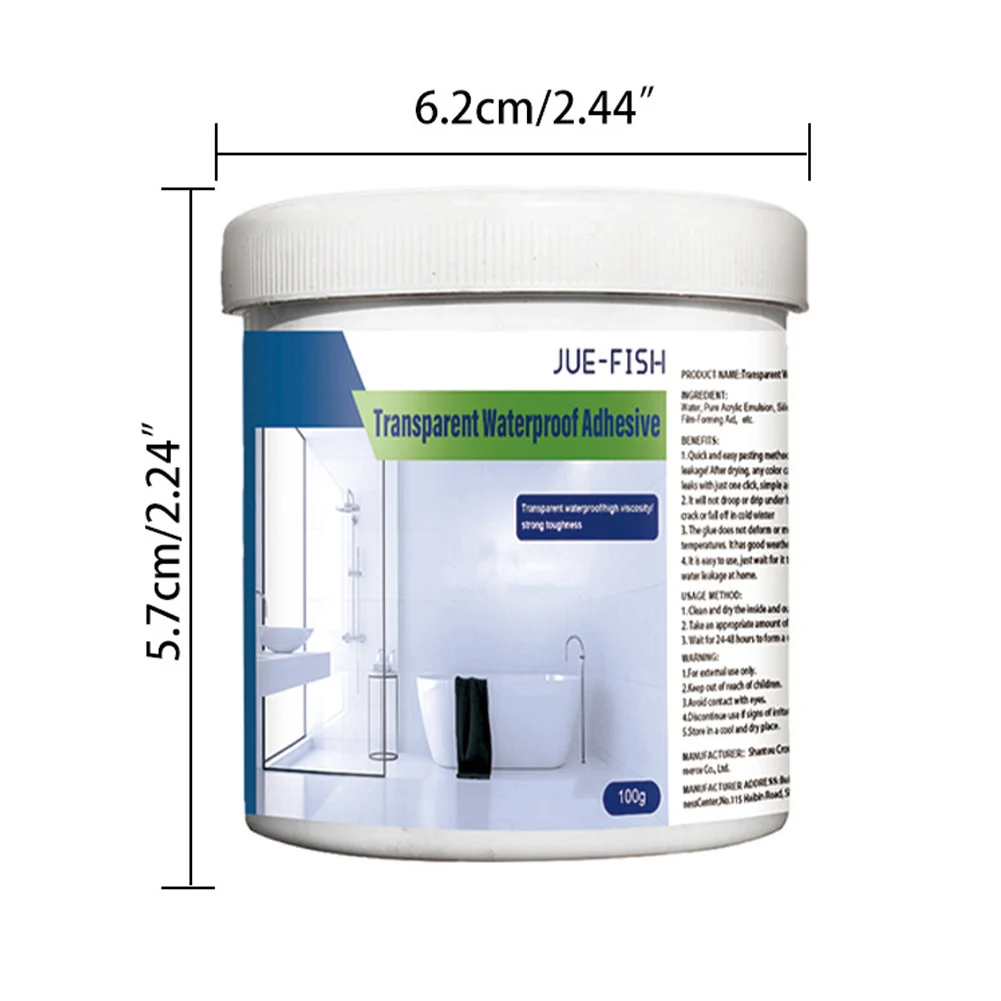 Transparent Waterproof Coating Strong Bonding Invisible Paste Sealant Glue with Brush Adhesive Repairing Leak Agent Repair Tool - Image 6