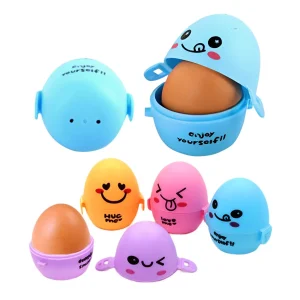 Travel Egg Container Cartoon Storage Box Portable Egg Protection Cover Kitchen Gadgets for Picnic Outdoor Travel Barbecues Home