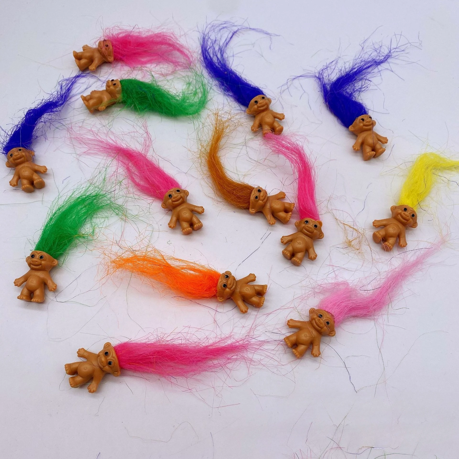 Troll Dolls, Vintage Trolls Lucky Doll Figures, Chromatic Adorable Cute Little Guys Collection, Party Favors,Christmas,Halloween - Image 6