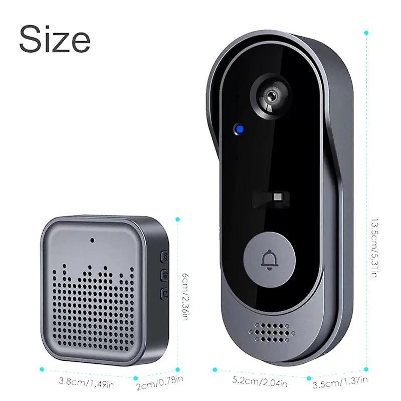 Tuya Doorbell Camera Wireless Bundle Doorbell Smart Home WIFI HD Outdoor Door Bell Camera Security Video Intercom Night Vision - Image 5
