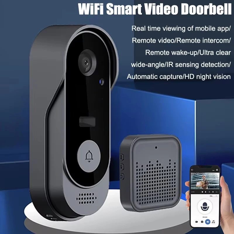 Tuya Doorbell Camera Wireless Bundle Doorbell Smart Home WIFI HD Outdoor Door Bell Camera Security Video Intercom Night Vision