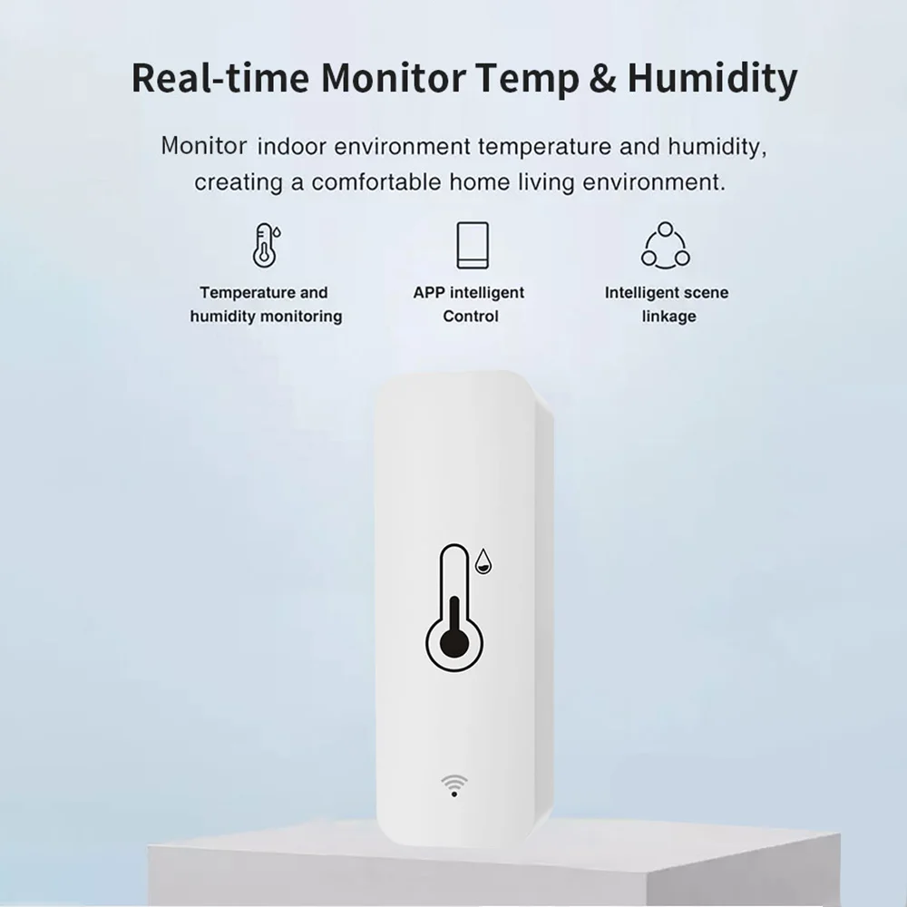 Tuya Smart Temperature And Humidity Sensor WiFi APP Remote Monitor For Smart Home var SmartLife WorkWith Alexa Google Assistant - Image 2