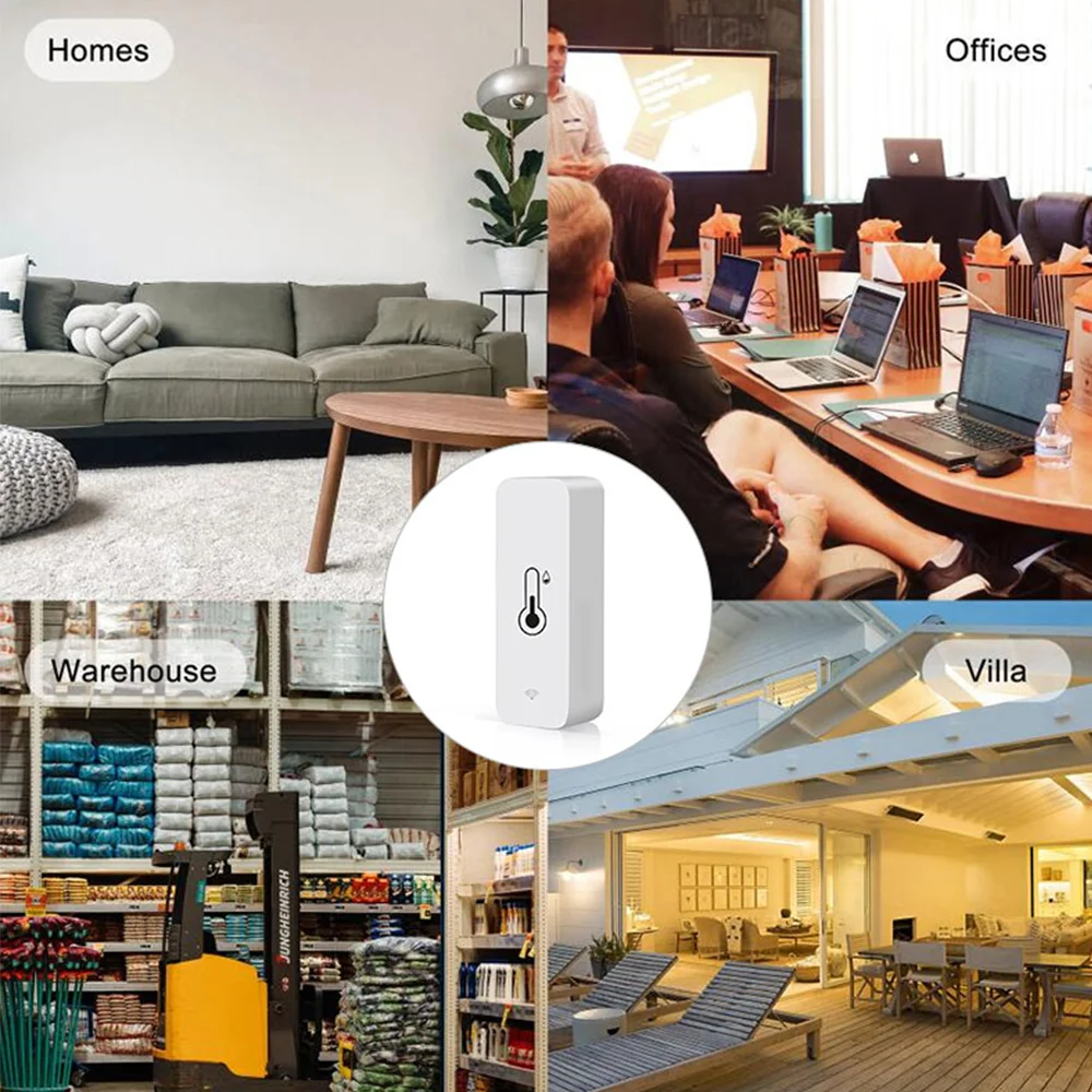 Tuya Smart Temperature And Humidity Sensor WiFi APP Remote Monitor For Smart Home var SmartLife WorkWith Alexa Google Assistant - Image 6