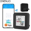 Tuya Smart Universal IR Remote With Temperature Humidity Sensor for Air Conditioner TV AC Works with Alexa Google Home Yandex