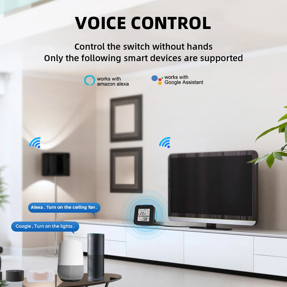Tuya Smart Universal IR Remote With Temperature Humidity Sensor for Air Conditioner TV AC Works with Alexa Google Home Yandex - Image 5