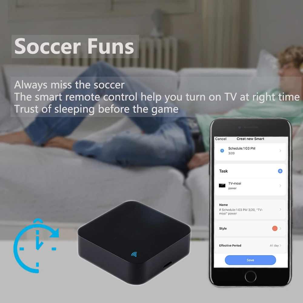 Tuya WiFi IR Remote Control for Air Conditioner TV, Smart Home Infrared Universal Remote Controller For Alexa,Google Home Yandex - Image 6