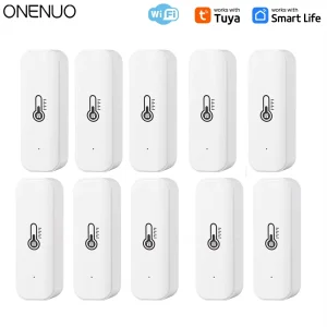 Tuya WiFi Temperature Humidity Sensor Smart Life Remote Monitor For Smart Home Work with Alexa Google Assistant