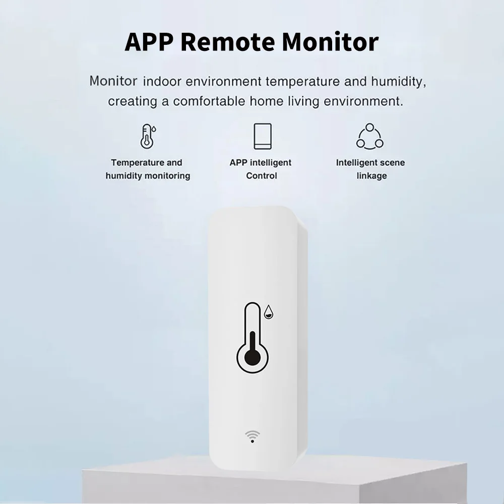 Tuya Zigbee WiFi Temperature And Humidity Sensor APP Remote Monitor For Smart Home var SmartLife WorkWith Alexa Google Assistant - Image 2