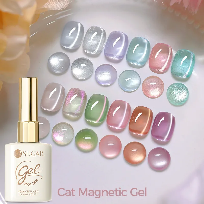 UR SUGAR 15ml Cat Magnetic Gel Nail Polish 30 Colors Semi Permanent Magnetic Gel UV/LED Soak Off Painting Vanrish Design - Image 3