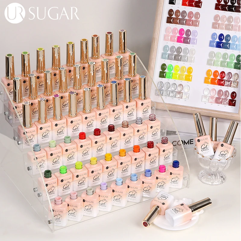 UR SUGAR 15ml Gel Nail Polish Neon Blue Red Green Pastal Nude UV/LED Soak Off No Wipe Nail Gel Polish Suitable For Summer Autumn